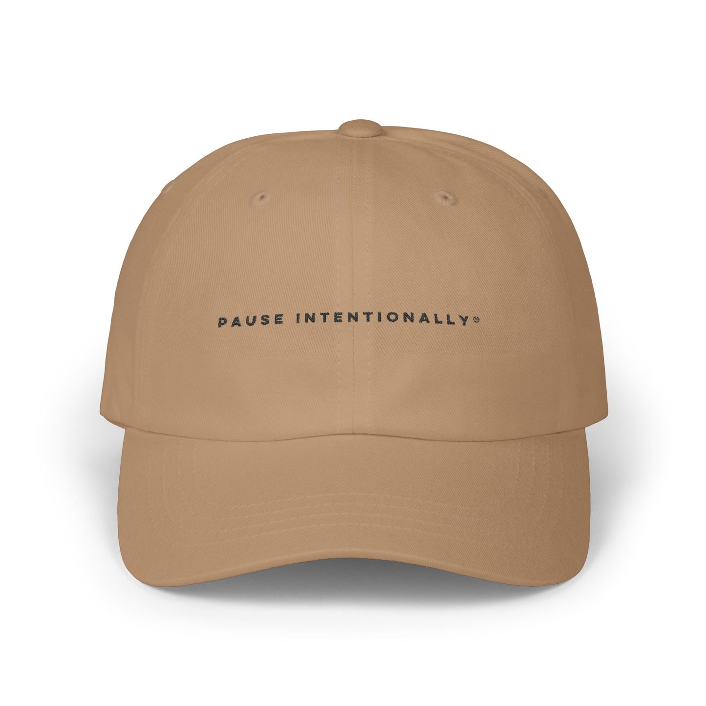 Pause Intentionally Embroidered Dad Cap