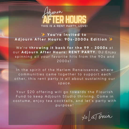 90s Rent Party: Adjourn After Hours