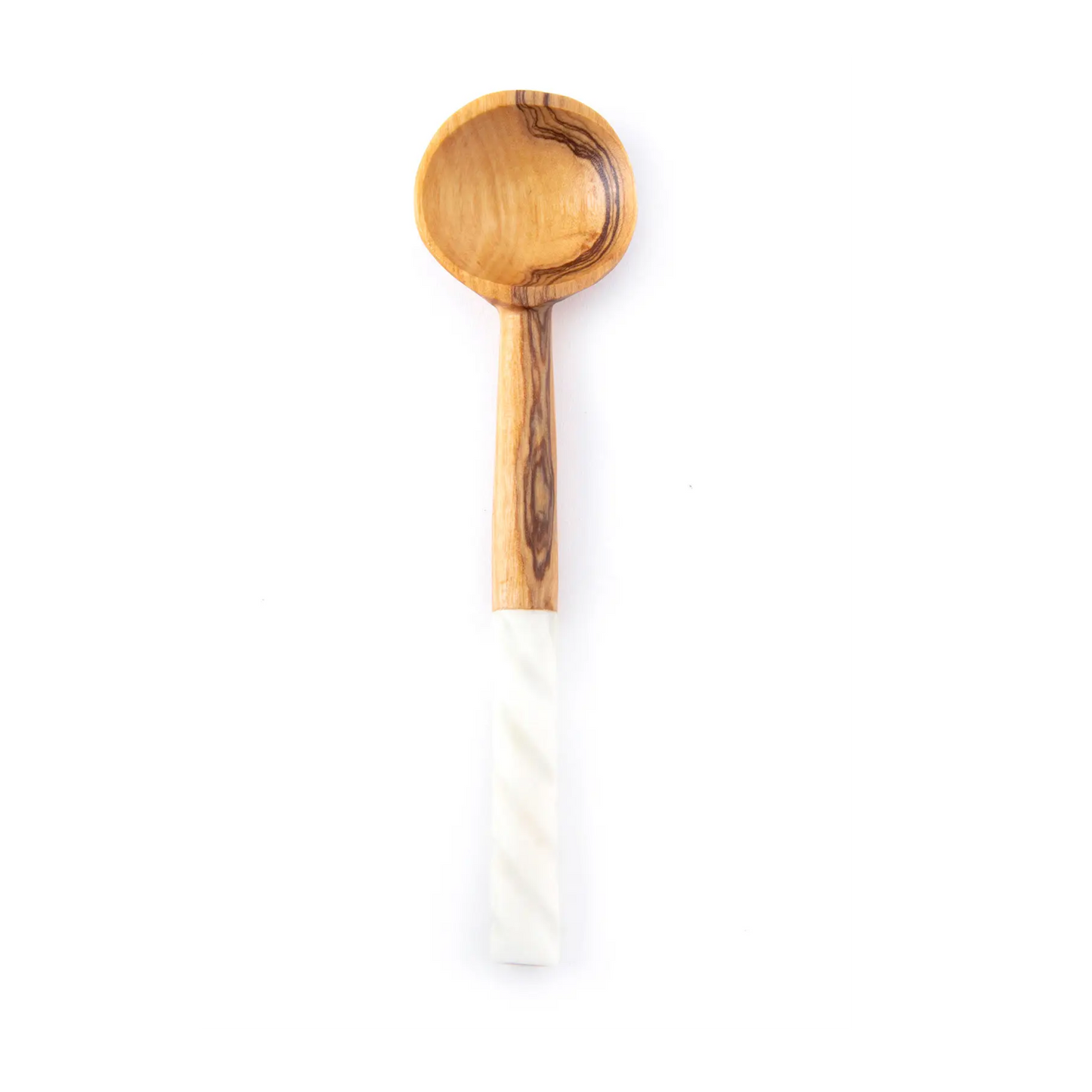 Bone & Swirled Olive Wood Spoon